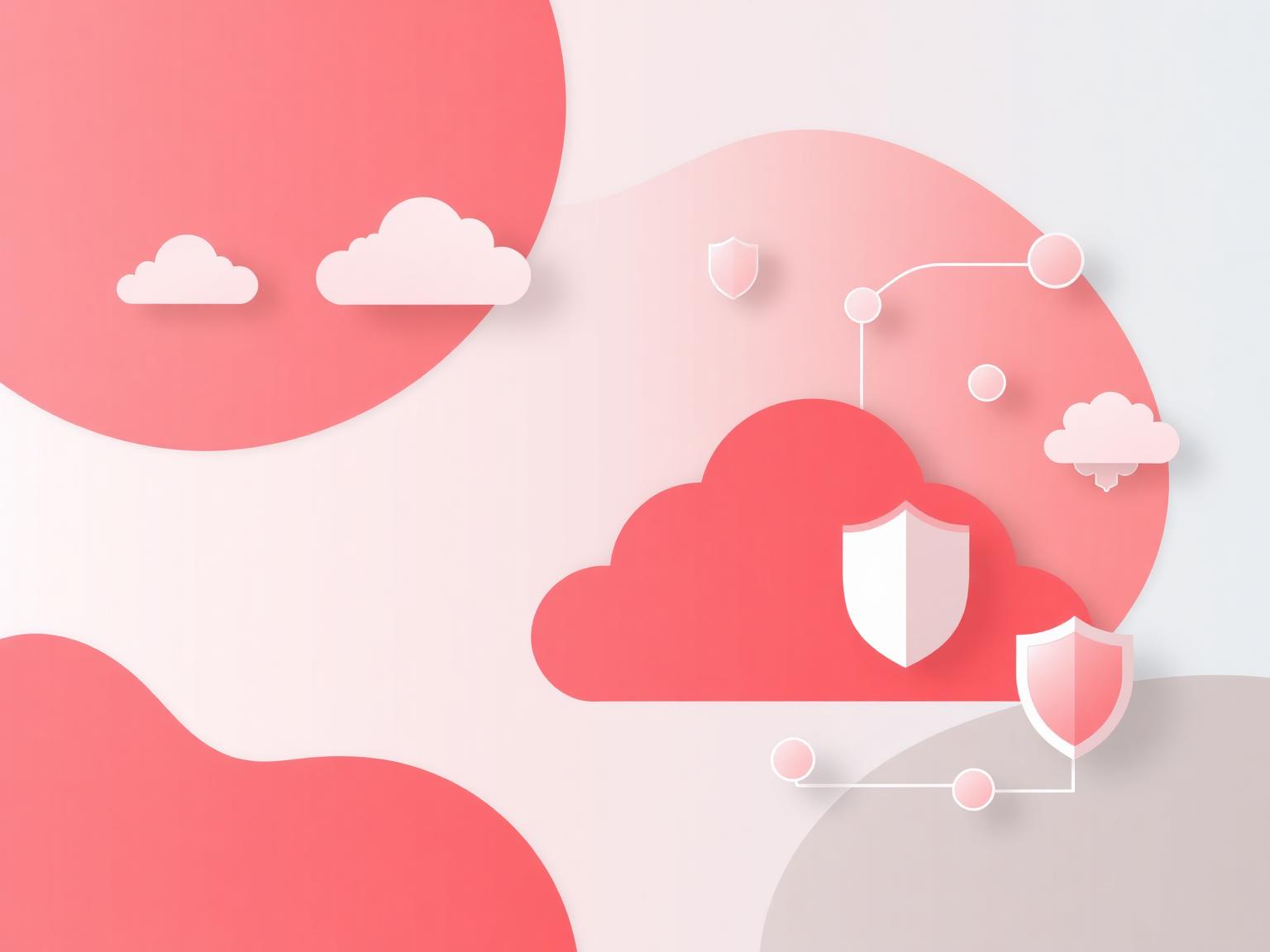 Cloud en beveiliging illustratie